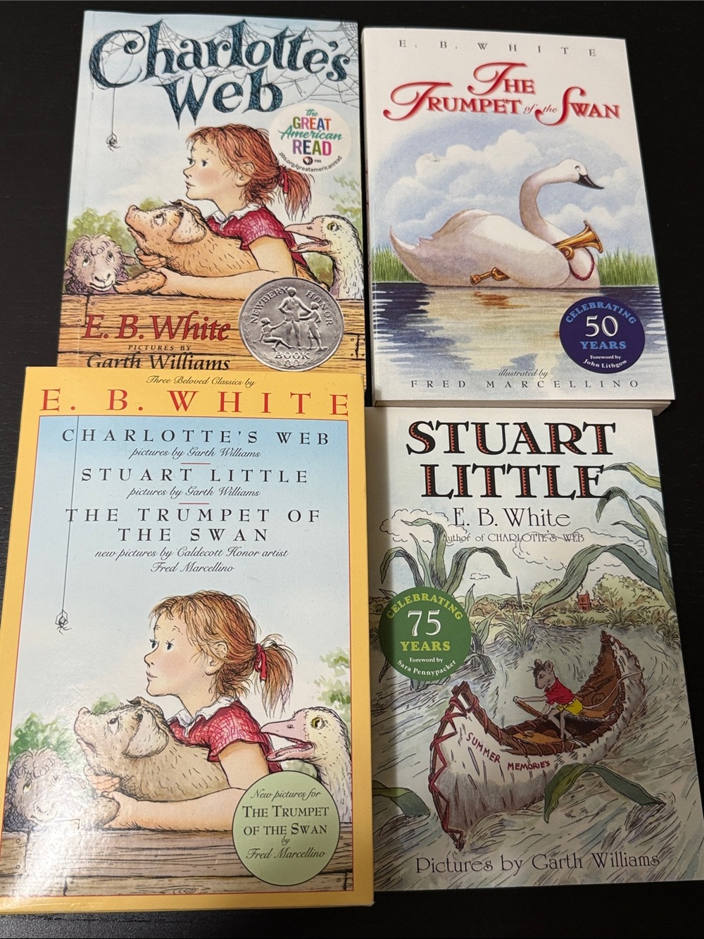 E.B White collection - Charlottes Web, Stuart Little, The Trumpet of the Swan